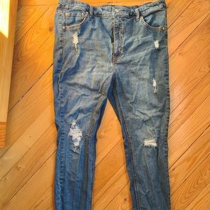 Wild Fable High-Waisted Distressed Jeans